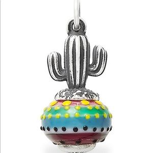James Avery Cactus Glass Charm
